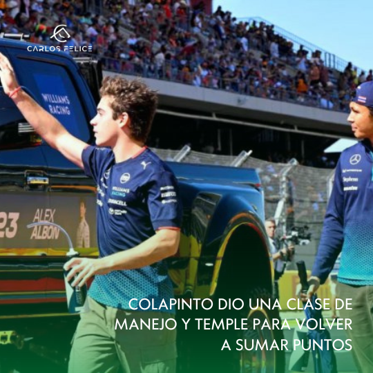 Colapinto dio una clase de manejo y temple para volver a sumar puntos